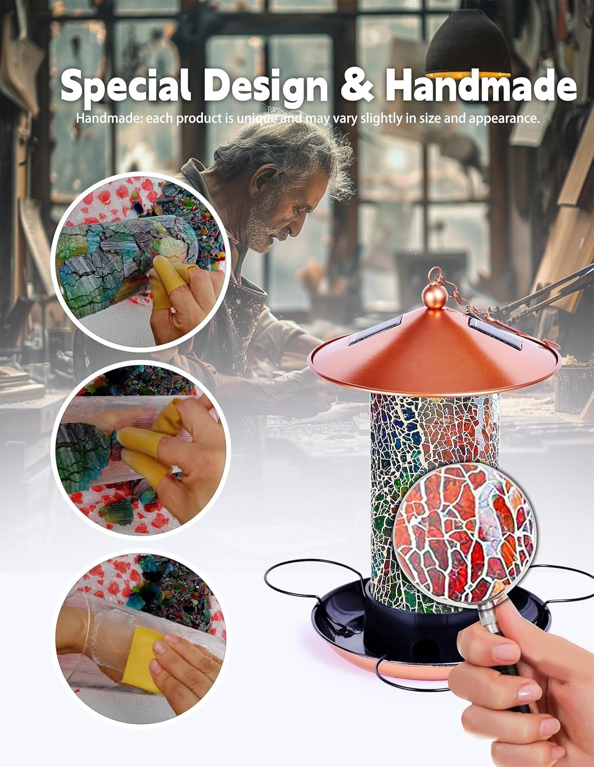 How Our Garden⁣ Brightened ‌with‌ This‍ Mosaic Solar ‌Bird Feeder