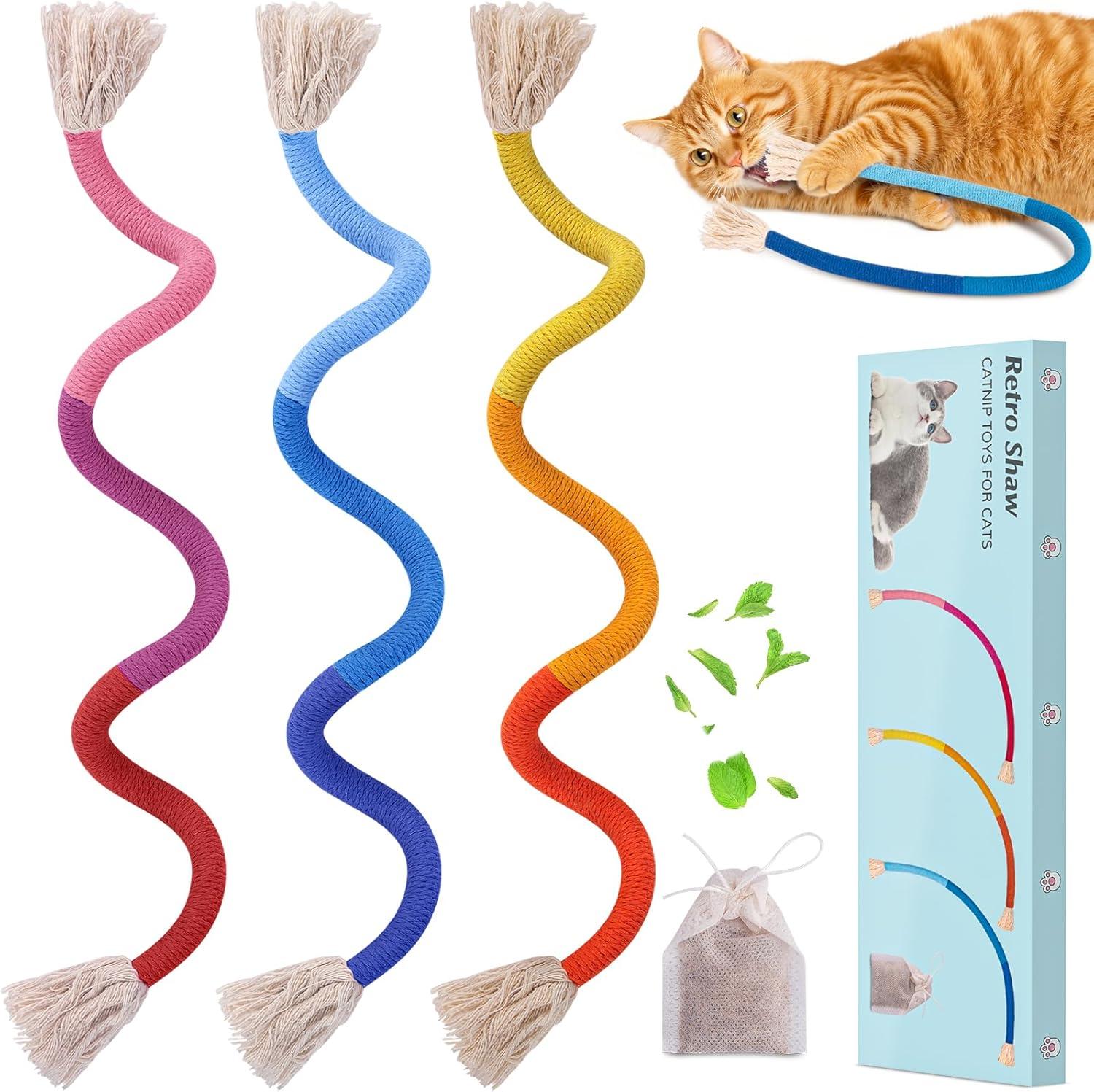 How Our Cats ​Found Joy and Clean Teeth with Natural Catnip Ropes