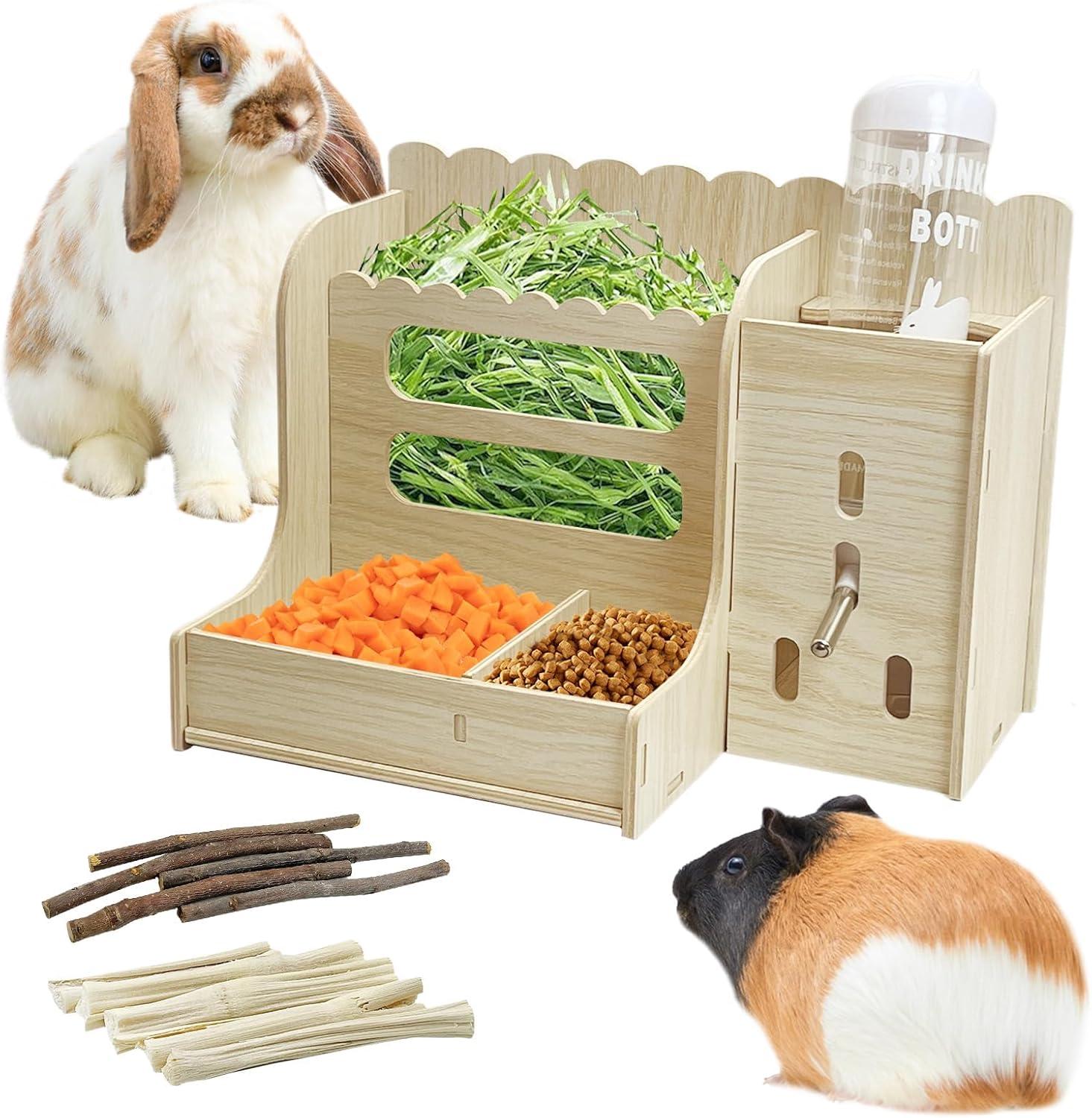 How Our Small Pets Enjoy Less Mess ‍with This Wooden Hay Feeder