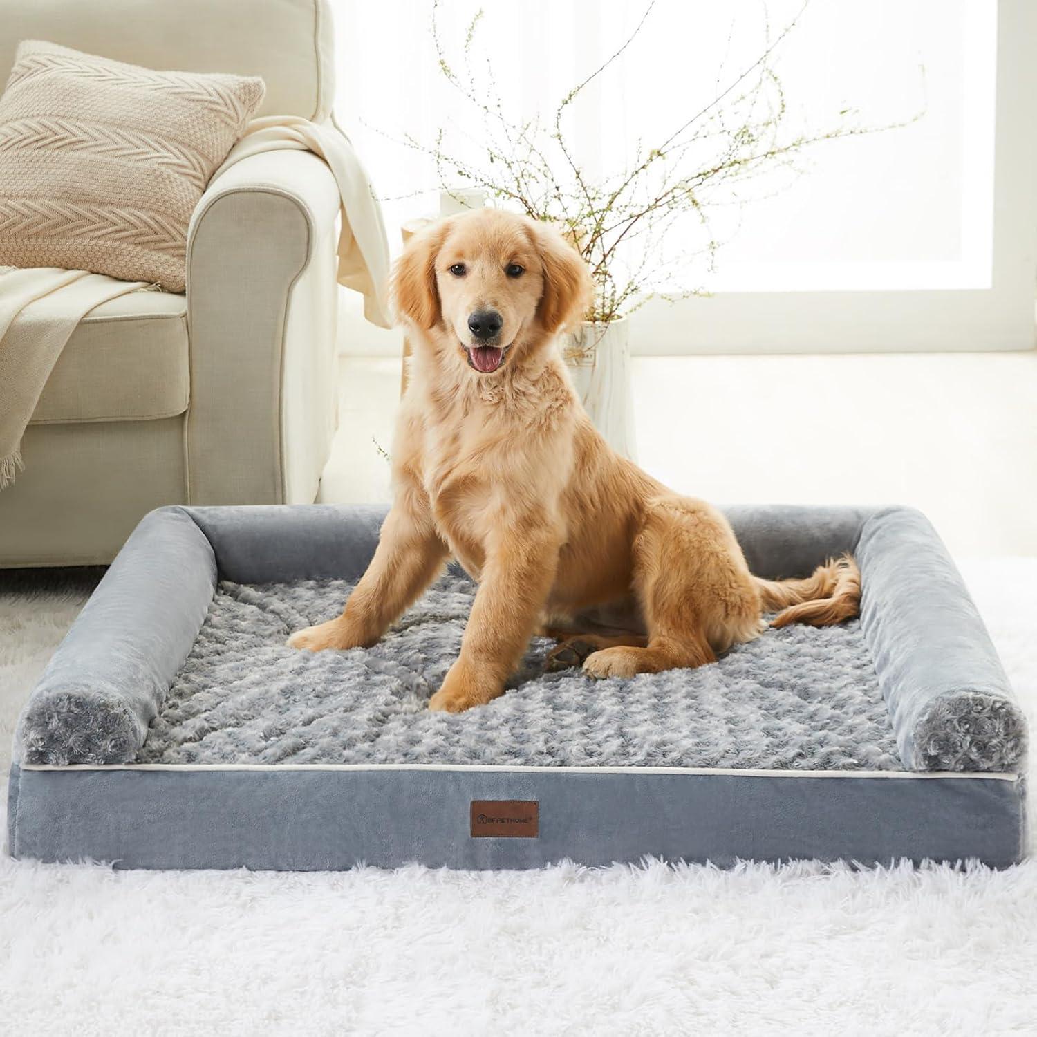 Why Our Large Dogs finally Sleep Soundly on This Cozy Couch Bed